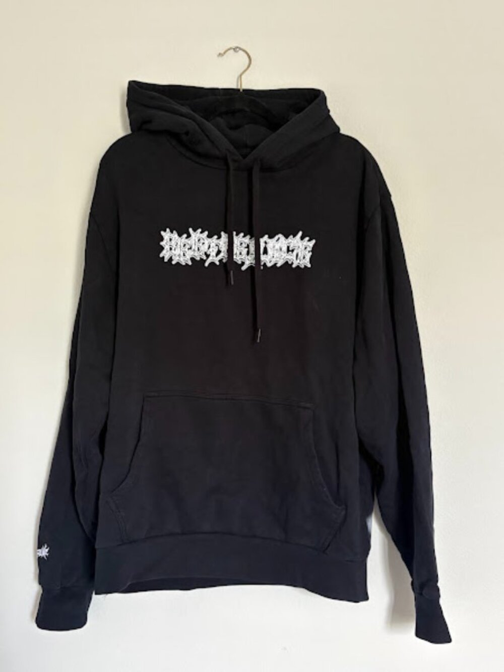 Welcome Skateboards Hoodie X-Large Black Beetlejuice Collab Alt Skater Skate